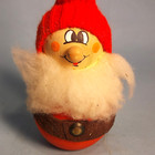Vintage Santa Claus Tomte Hand Made Wood And Wool Sweden Gnome Santa 10  Figure