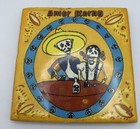 Glazed 4    Square Day Of The Dead Dia De Los Muertos Tile    amor Eterno    