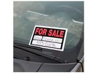 8  X 12  Plastic Auto For Sale Sign - Durable And Weather-resistant