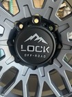  4  20x10 Lock Off-road Combat Matte Grey W black Lip  8x170  F-250 Super Duty