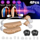 1 2 Pair Of Digital Hearing Aid Severe Loss Rechargeable Invisible Bte Ear Aids