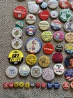 180 Lot Damaged Vintage Pins Buttons Pinback Political Advertising Reading Etc