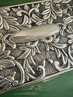 Vintage Godinger Silver Plated Jewelry Box Rectangular Mirror Velvet Lined 1992