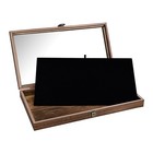 Knife Display Case Wood Gun Challenge Coins Rocks Pistol Watch Glass Shadow Box