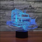 3d Illusion Lamp Truck 7 Colors Change Touch Led Night Light Usb Power Kids Gift