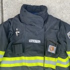 Fire Dex Firefighter Turnout Bunker Coat Black Omni Vantage 44 X 32 X  35 2016