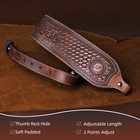 Tourbon Vintage Leather Rifle Sling Gun Carrying Strap Shooting Rest Adjustable