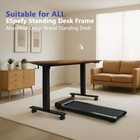 Lockable Caster Wheels For Standing Desk  Metric M8 Stem Catsers Set Of Black