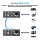 Gigabit Ethernet Media Converter Multimode Dual Lc Fiber Sfp To Rj45 1000base