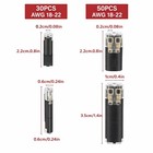 80 Pcs Plug-in Electrical Wire Connectors Reusable Clamp Terminal Blocks Cables