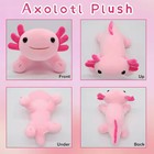 Axolotl Plush Toy 22cm Pink Kawaii Soft Stuffed Animal Pillow Doll Kids Gift