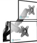 Onkron Dual Monitor Desk Mount For 13 To 27-inch Lcd Led Computer Tv Screens Up