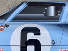 Wow   curved Ford Gt40 Lemans Race Side View Car Style Sign Gulf Racing