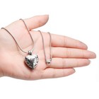 New Always In My Heart Locket Urn Necklace Jewelry Cremation Ashes With Tool