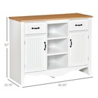 French Style Sideboard Storage Cabinet Serving Buffet Table W  Drawers  White