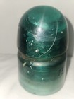 Green Glass Insulator Cup  Made In Usa