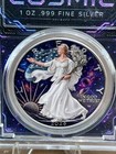 2026 1oz Silver Eagle Cosmic Series Colorized Ase Coin In Custom Slab 83 Of 100