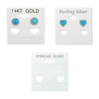 100 Pcs Of White Hanging Earring Cards  Jewelry Display  Printed Or Plain 