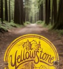 Vintage Yellowstone National Park Porcelain Sign Vintage  Est  1872  Rv Camping