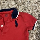 Ralph Lauren Baby Polo Romper 6m Short Sleeve Bodysuit Collared Number 3