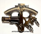Antique Vintage 6   Solid Brass German Nautical Astrolabe Sextant Maritime Gift