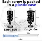 101 Pcs Rubber Tire Nail Repair Kit Screw In Tire Plugs For Car Truck Suv Van