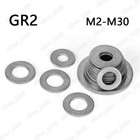 Gr2 Titanium Flat Washers M2 M2 5 M3 M4 M5 M6 M8 M10 M12 M14 M16 M18 M20 M22 M30