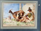 Arcadian Shepherd   Long-haired Goats By John Frederick Lewis 1852 Signed Dated