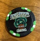 Las Vegas Hd   Nevada  black green Wide Print  Harley Davidson Poker Chip