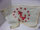 Vintage Yacht Boat Flag W  Anchor   Stars Design
