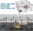 Pet Playpen  Foldable Metal Exercise Pen   Small Animal Cage Indoor outdoor Meta