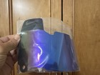 Nike 2 0 Football Helmet Visor Eye Shield Adult Blue Rainbow Mirror Speedflex