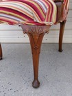 Set 2  French Chippendale Chairs Captain Petit  Side Victorian Georgian Pair
