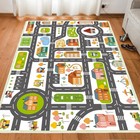 Kids Rug Car Rug kids Paly Rug 31 x 47  Kids Carpet With Roads washable Non-slip
