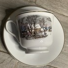 Avon 1981 Porcelain Cups   Saucers  12  Gold Rim Japan W  Storage Case