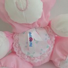 Fisher Price 1994 Puffalump Pink Plush Baby Rattle Soft Stuffed Toy Bear 9 