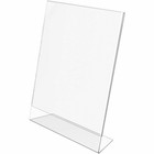 Deflecto Def69701 Slanted Sign Holder 8 5x11 Clear Plastic
