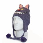 Alice In Wonderland Cheshire Cat Laplander Peruvian Knit Beanie Cap Purple 
