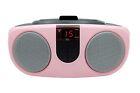 Sylvania Srcd243 Portable Cd Player With Am fm Radio  Boombox  Pink