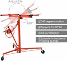 Large Red Drywall 11  Lift Panel Hoist Dry Wall Jack Lifter Construction Tools