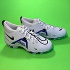 Nike Alpha Menace Youth Football Cleats Size 3 5y White W navy Blue  Black