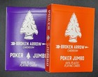 Sealed Broken Arrow Playing Cards 2 Decks 100  Plastic Casino Quality- Poker