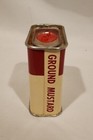 Vintage Kroger Ground Mustard 1 3 8 Oz  Spice Tin With Original Price 31a