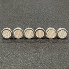 Brush Gunmetal Mother Pearl Shirt Studs Set 6pcs Men Wedding Essential Gift