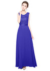 Women Lace Chiffon Ball Gown Evening Cocktail Party Prom Long Dress Corset Back