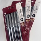 15-pack Uni-ball Vision Rollerball Pens 0 7mm Fine Point Black Super Ink - New 