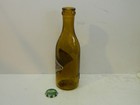 Pepsi Cola Commemorative Honey Amber Bottle 75th Anniversary 1973 With Cap