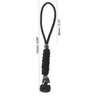 550 Paracord Lanyard 2 Pk  Black Cord With Star Wars Cupronickel Bead 