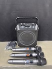 Karaoke Machine  Portable Bluetooth Speaker With 3 Wireless Microphones For Adul