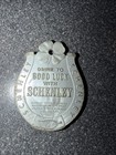 Token One Cent Wheat Penny  Drink To Good Luck Schenley Whiskey